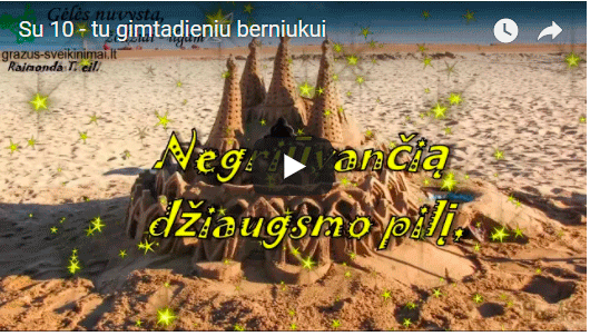 Su 10 jubiliejumi berniukui Su 10 jubiliejumi berniukui