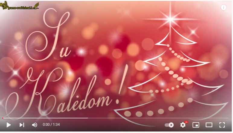 Kalėdoms gražus video sveikinimas