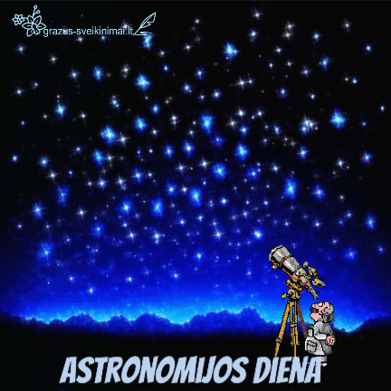 Sveikiname su astronomijos diena