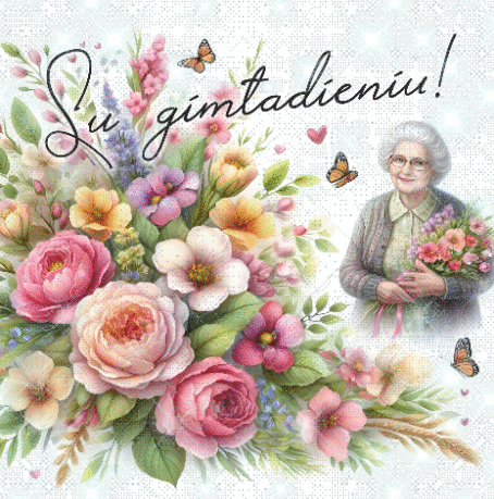 su gimtadieniu močiute