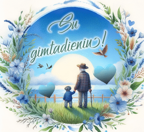 Su gimtadieniu senelis