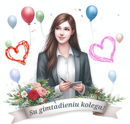 Su gimtadieniu mano kolegai