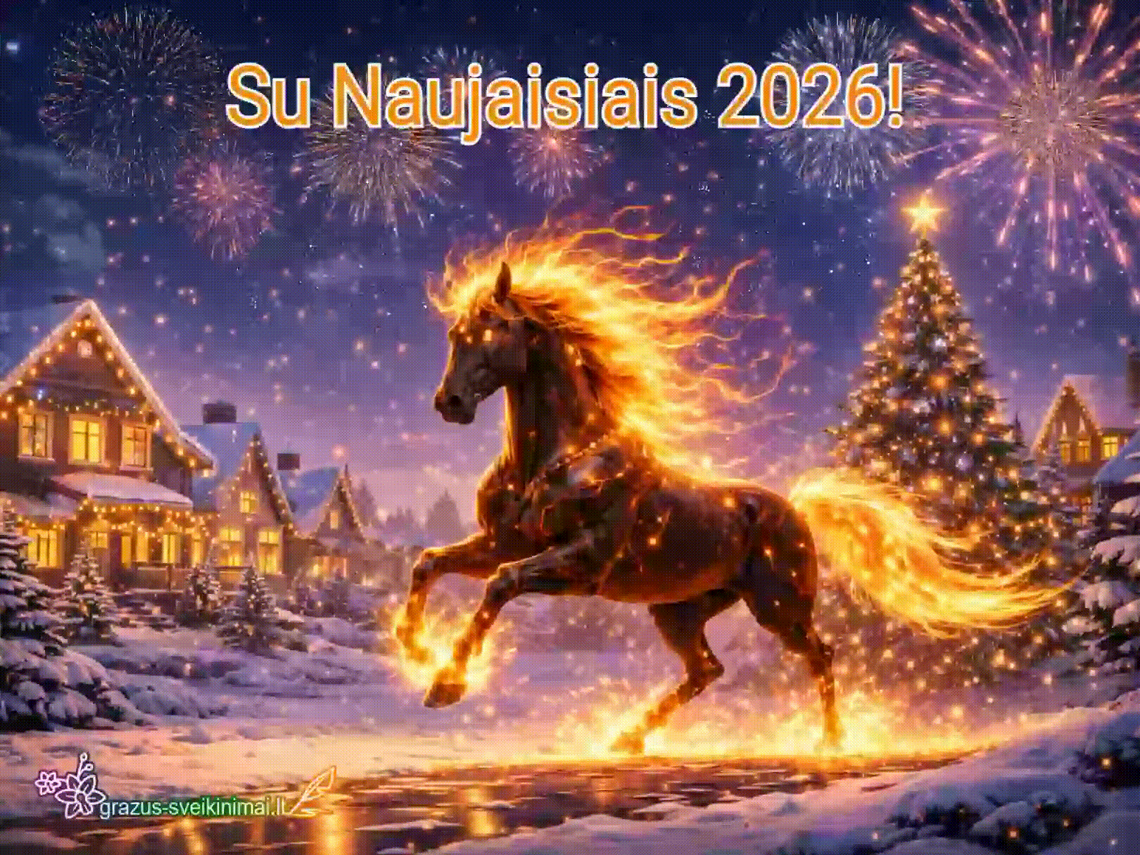 atvirukas su naujaisiais 2026