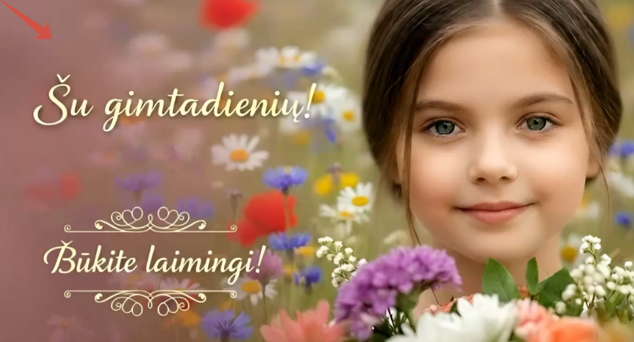 Su gimtadieniu daina mergaitei