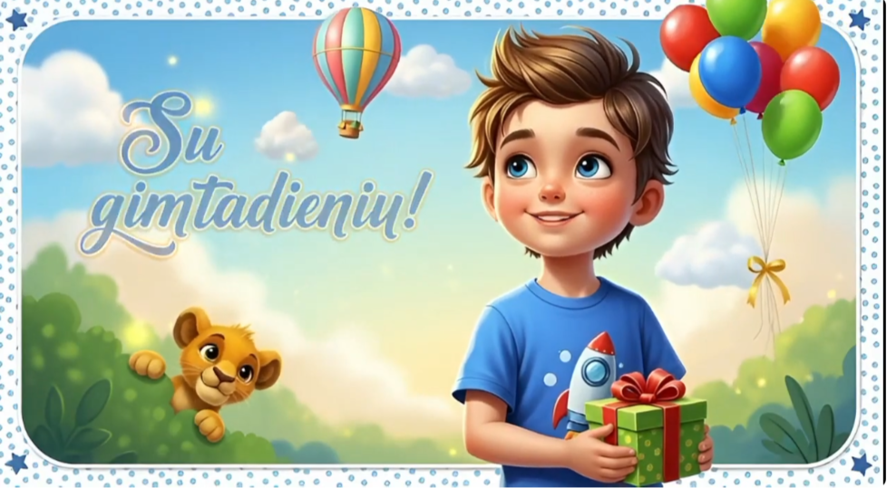 daina su gimtadieniu berniukui