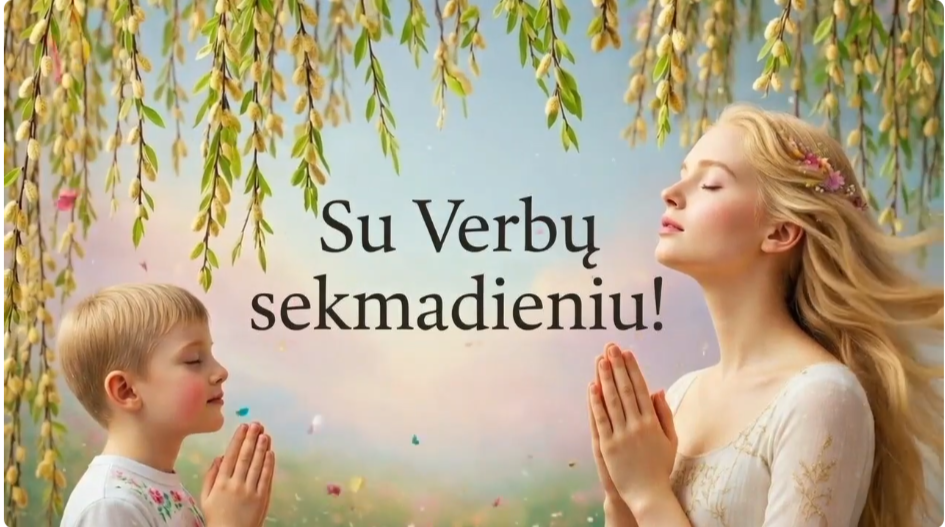Verbų sekmadienio video