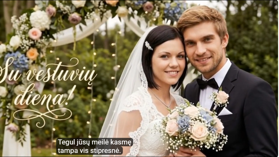 Vestuvių sveikinimas