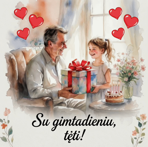 Gimtadieniu sveikinimai Tėvui
