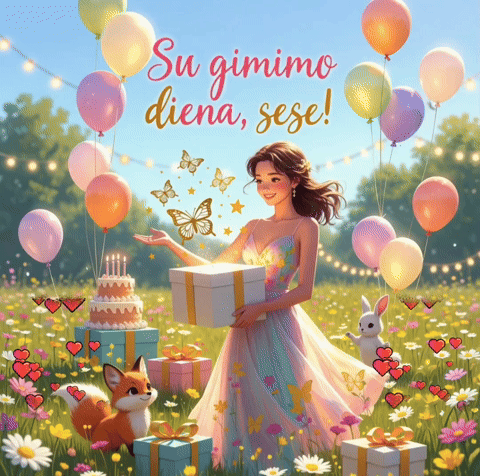 Atvirukai seseriai su gimtadieniu
