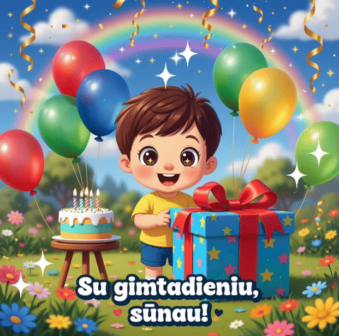 Sūnui gimtadienio atvirukai
