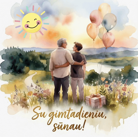 Sūnui gimtadienio atvirukai