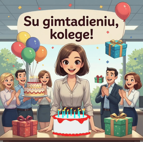 Kolegei gimtadienio atvirukai