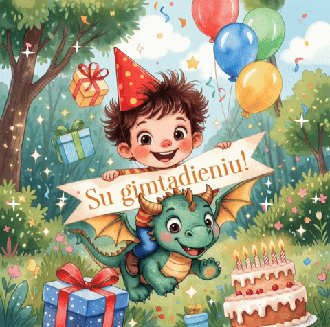 Su gimimo diena berniukui atvirukai