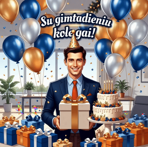 Su gimtadieniu Kolegai