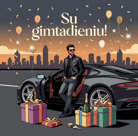 Vaikinui su gimtadieniu atvirukai